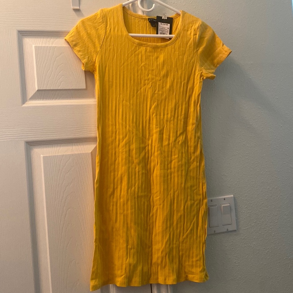 Golden yellow lightweight girls dress